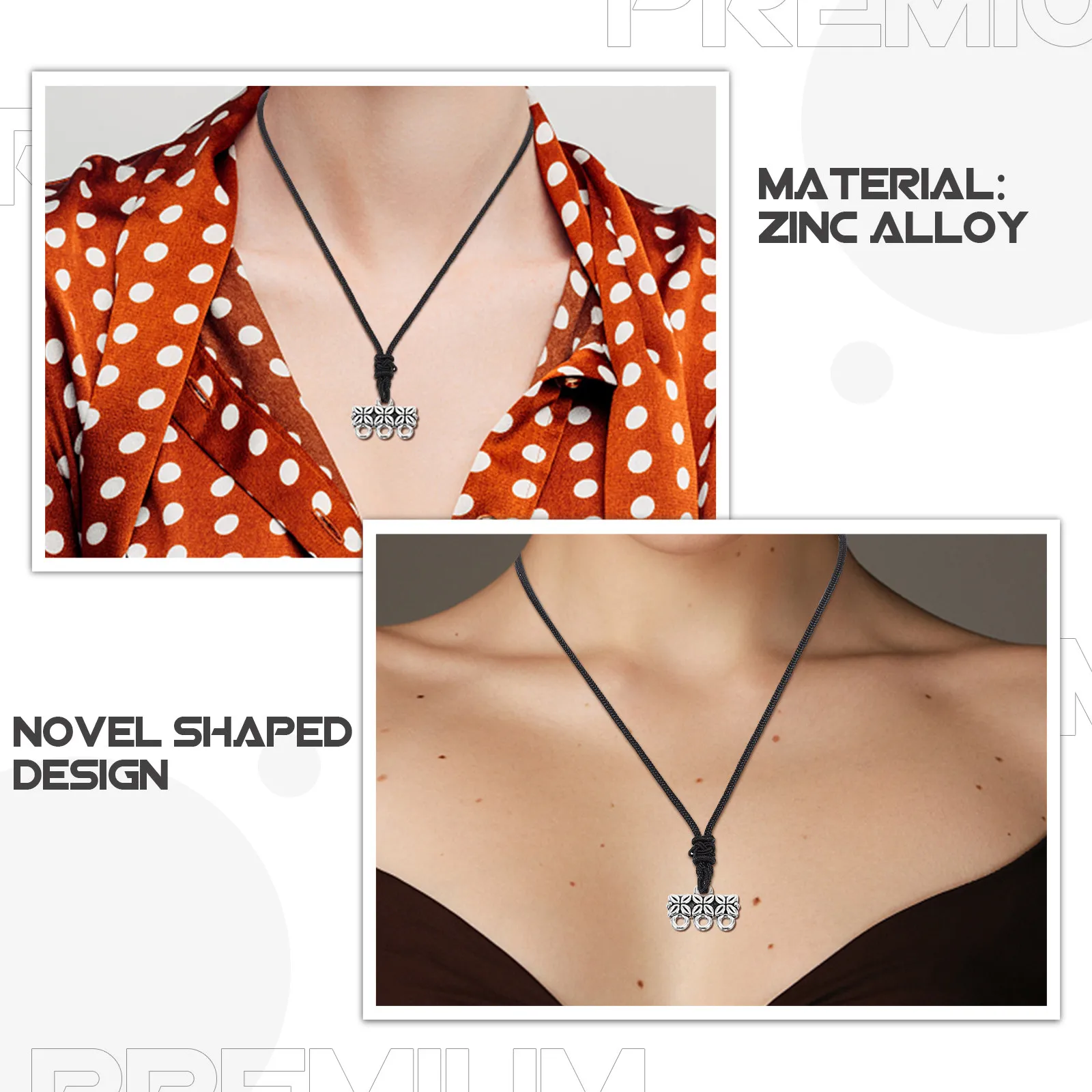 

100Pcs Zinc Alloy Connector Pendants Charms Jewelry Making Hanging DIY Necklace Bracelet Earring Keychain Findings