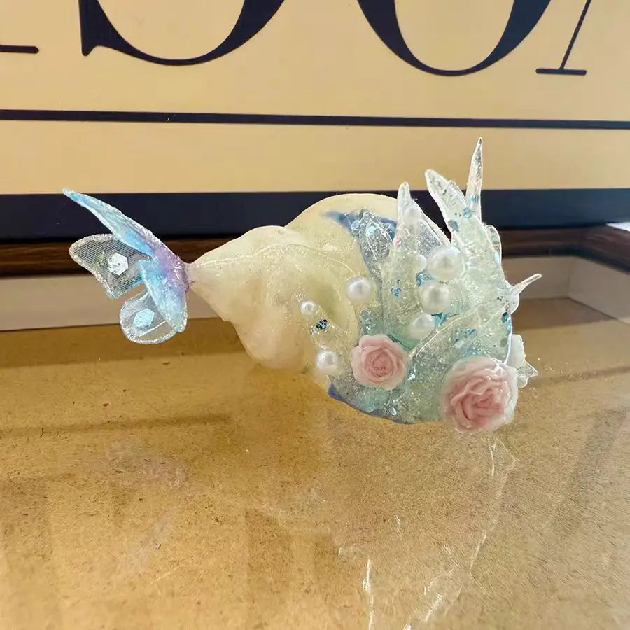New Marine Hermit Crab Shell DIY Handmade Creative Hand-painted Natural Conch Shell Native Inlay Relief Series 3D Personality