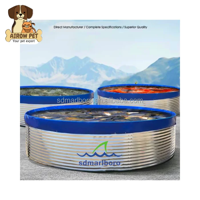 AIROW SDM 73000 L Diameter 10 m X Height 1.45 m Galvanized Bio-float Tanks Large Round Fish Tanks Farm Aquaculture