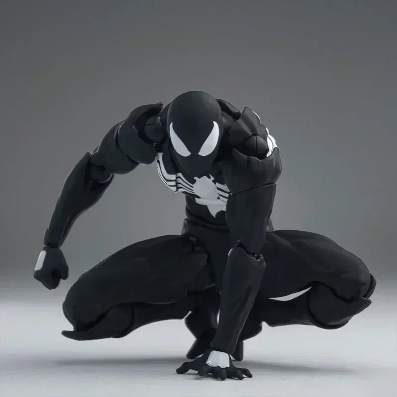 In magazzino Nuovi giocattoli da disordine Il vicino nero simbiotico Spider-Man Black Venom Suit Action Figures congiunti Ornamenti Regalo per ragazzo