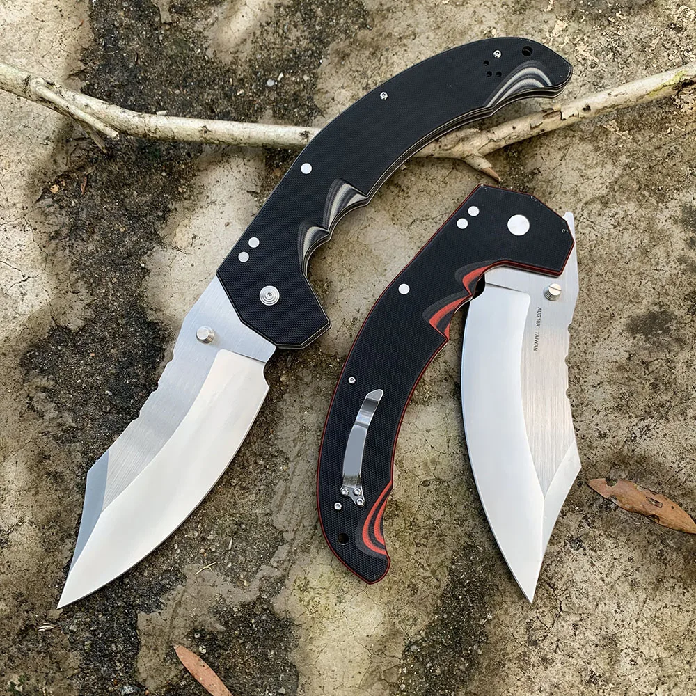 الفوضى التكتيكية سكين للفرد العسكرية القتالية سكين صيد AUS10A شفرة في الهواء الطلق المحمولة التخييم بقاء السكاكين جاك سكين