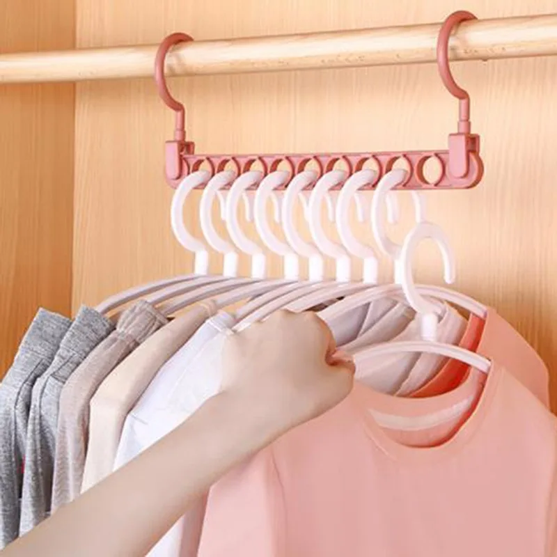 10PCS Clothes Hanger Racks Durable Hanger ABS Heart Pattern Coat Hanger For Adult Children Clothing Organizer Hanging Supplies