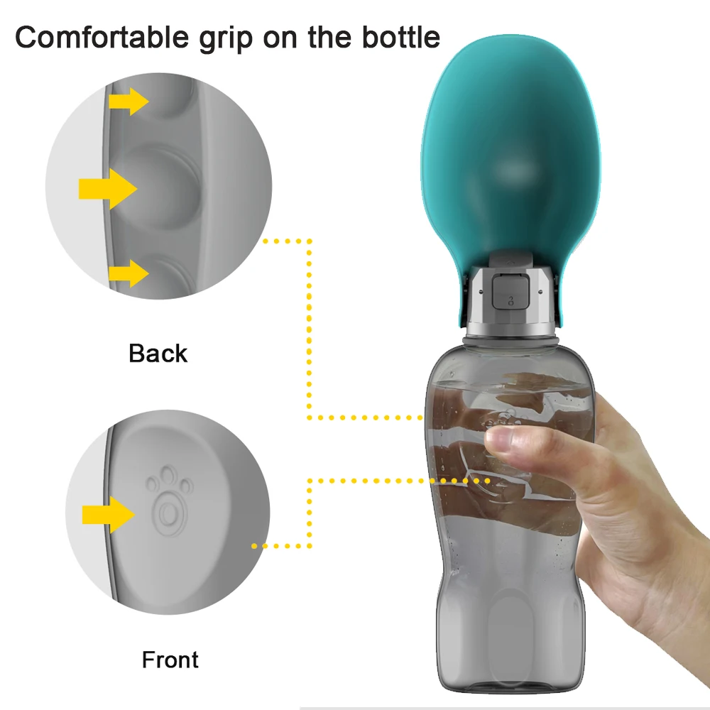Portable Dog Water Bottle For Small Large Dogs Outdoor Walking Puppy Drinking Bowl Cat Drinker Labrodor Yorkshire Pet Supplies 5
