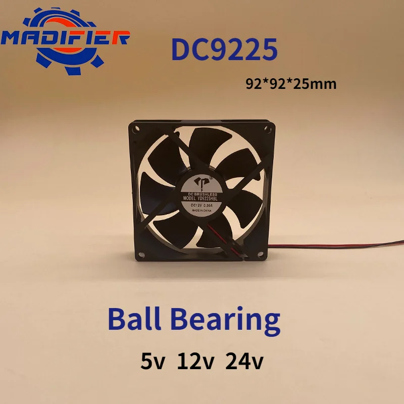 

Dc9025 9225 Cooling Fan Two-Wire Ball Bearing Dryer DC 9cm Fan 5v 12v 24v