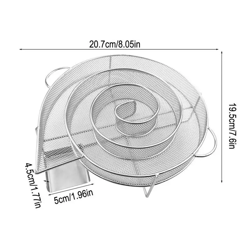 Cold Smoke Generator For BBQ Grill Smoker Wood Dust Hot Cold Smoking Salmon Meat Burner Cooking Stainless Camping BBQ Tools