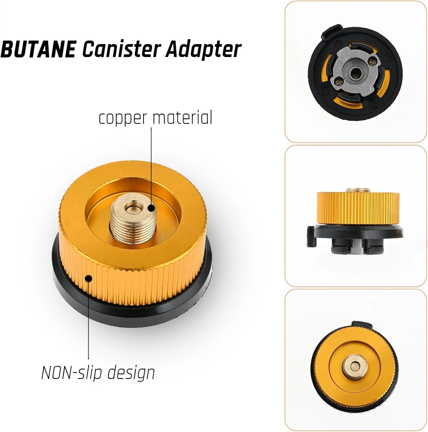 Camping Gas Canister Refill Adapter for Isoutane/Butane Canister Portable Outdoor Camping Tank Adapter Converter Kit