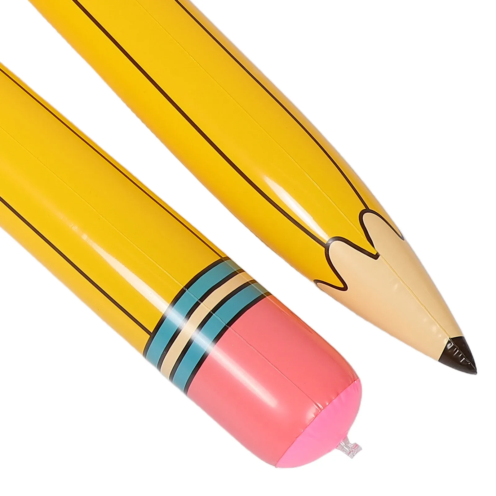 2Pcs Inflatable Pencil Jumbo Big Pencil Hanging Back to School Graduation Party Decoration Classroom Supplies Inflate Crayon