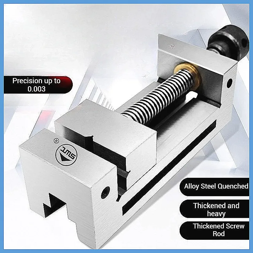 4 Inch QGG100 CNC Vise, Precision Right Angle Tool Maker Vise for Milling & for Surface Grinder Machine