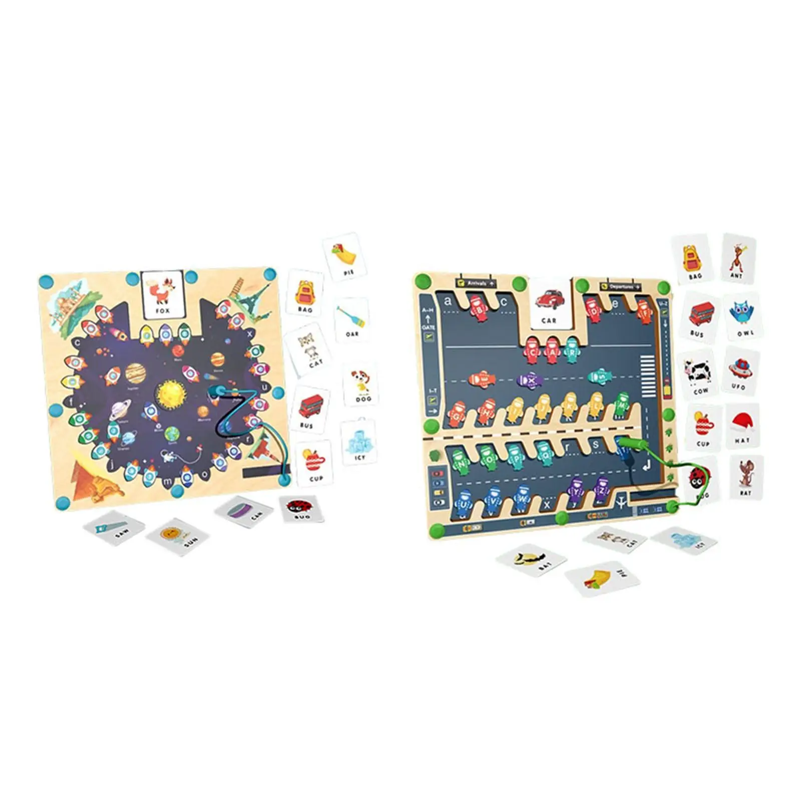 Hout Magnetisch Alfabet Doolhof Letter Puzzel Valentijnsdag Geschenken Voor Kinderen Fijne Motoriek Matching Letter Learning Voor Kinderen