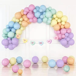 Macaron Party Balloon Set Pink Blue Yellow Colorful Air Ball Baby Shower Children's Birthday Wedding Anniversary Birthday Decor
