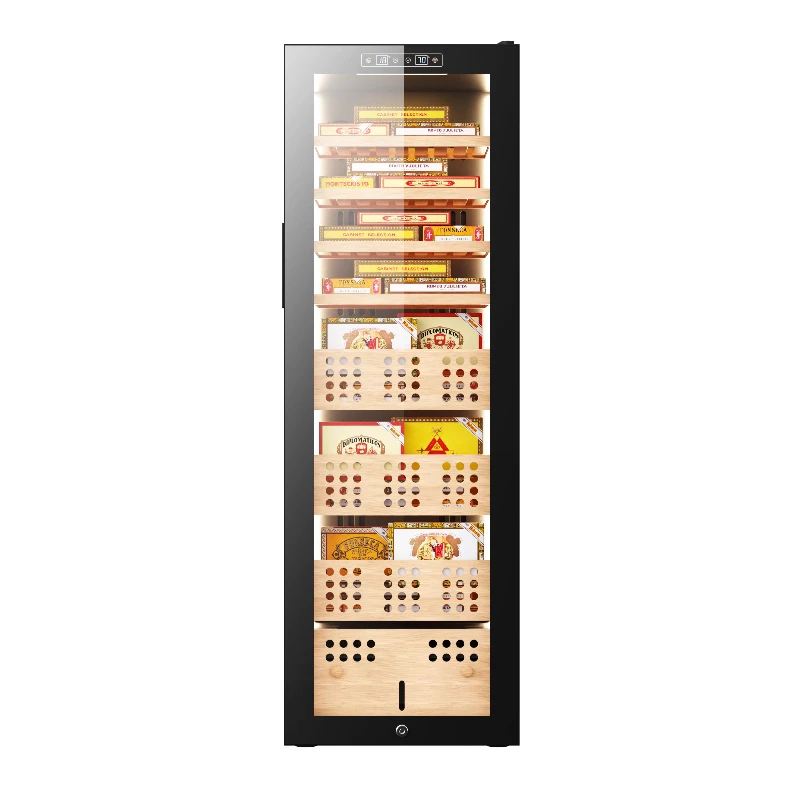 Custom Logo Eco-Friendly Electric Cigar Cabinet Durable Humidors for Professional Tobacco Storage Home Business Office