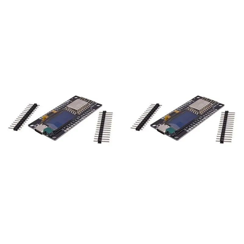 2X Development Board With 0.96 Inch OLED Display,CH-340,ESP-12E Wifi Module For Arduino IDE/Micropython