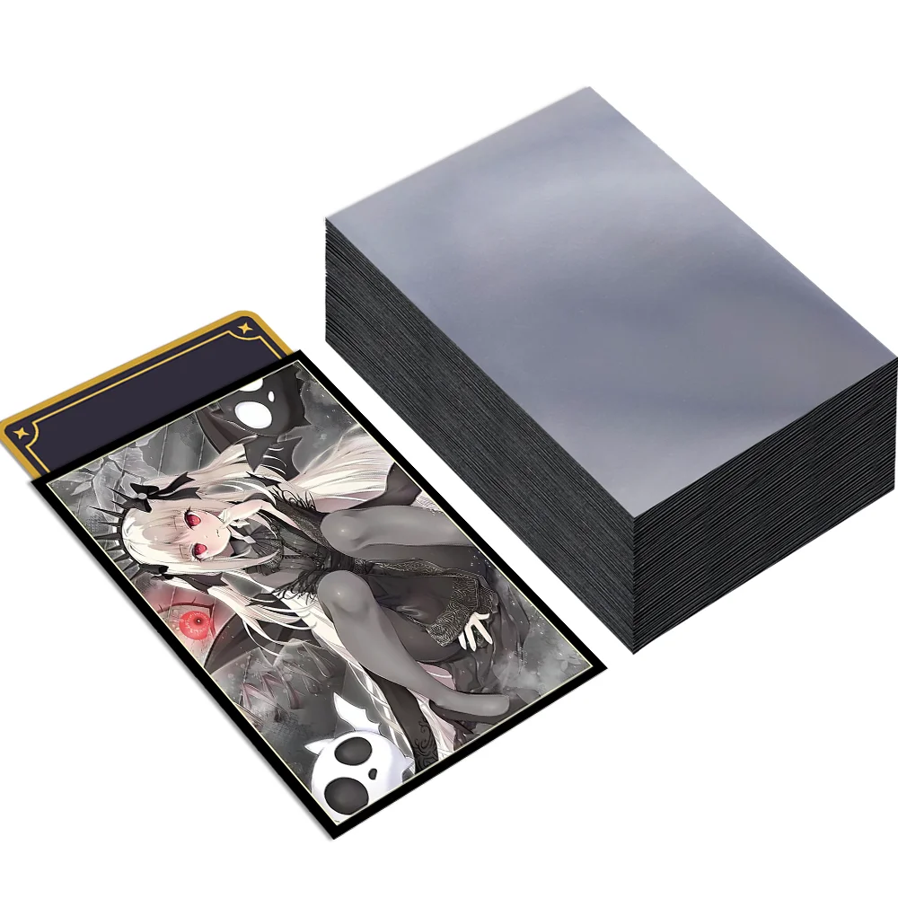 50PCS 63×90mm Japanese Size Glossy Surface Anime Card Sleeves for YGO/TCG Top Loading Cartoon Deck Shield Card Cover