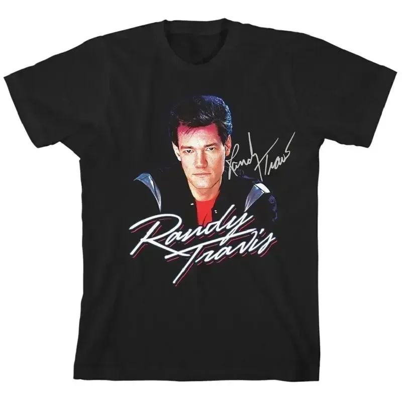 Randy Travis Country Music Heavy Cotton Black All Size T Shirt