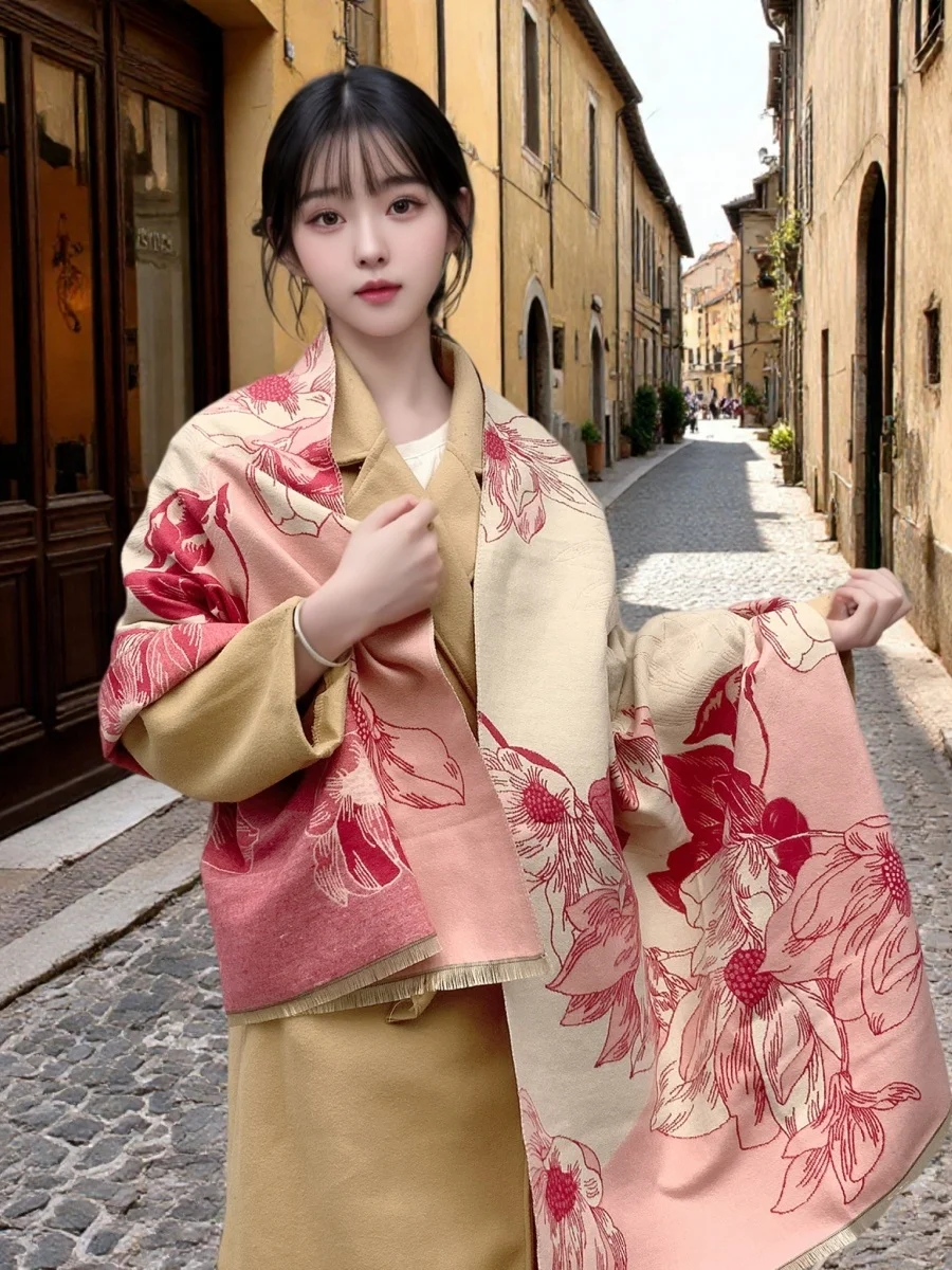 thiened-cachecol-dupla-face-para-mulheres-inverno-floral-tinta-pintura-design-quente-ne-mais-quente-ar-condicionado-quarto-cobertor-awl