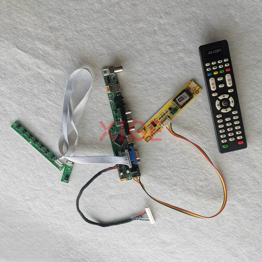 

Плата контроллера матрицы для LQ185T1LGN2 HT185WX1 M185XW01 LM185WH1 LVDS 30-контактный 1366x768 1366*768 2CCFL HDMI+VGA+AV+USB комплект