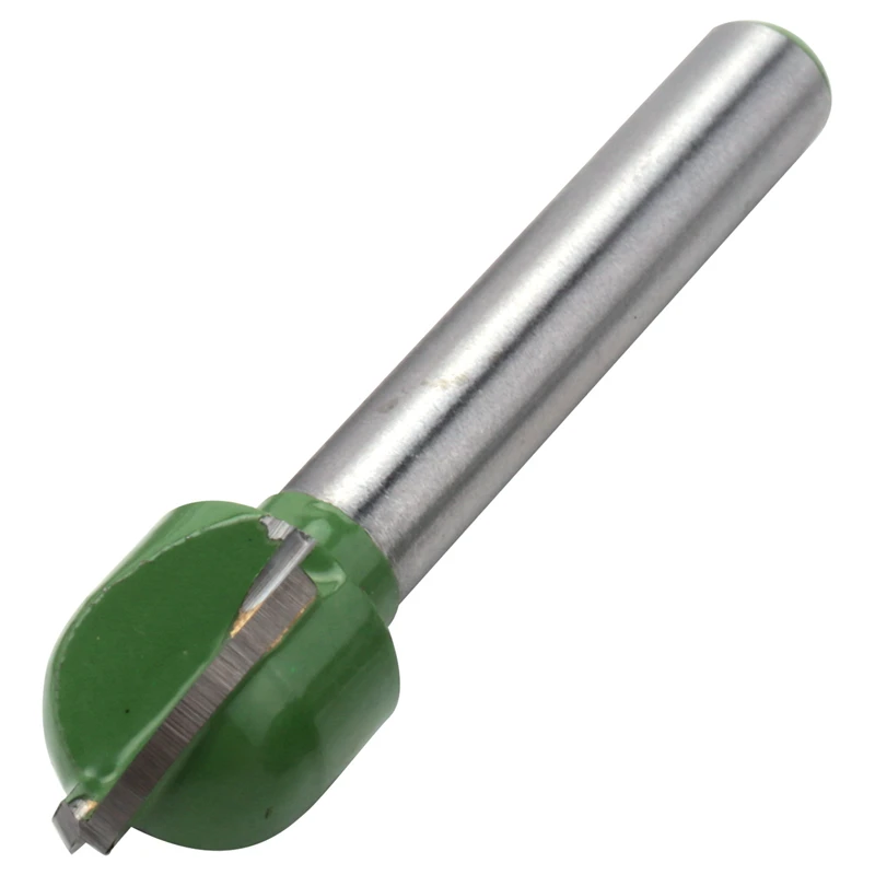 5 قطعة 6 مللي متر عرقوب الكرة الأنف راوتر بت مجموعة نهاية مطحنة صندوق كوف مستدير الصلبة كربيد CNC نصف القطر الأساسية طحن بت #2