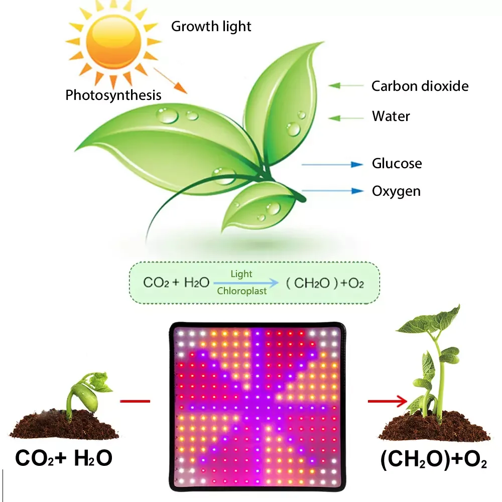 [EU-Lager] 45W 225Led Vollspektrum Phytolamp Pflanzenwachstumslicht Indoor Blumensamen Hydrokultur Anbau Phyto Lampe LED-Licht