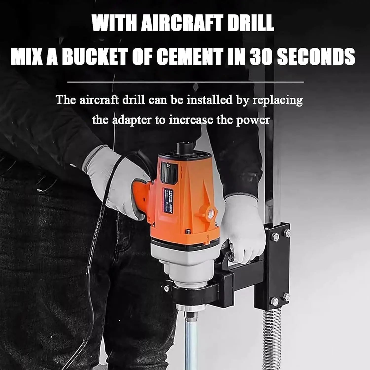 آلة خلط الطلاء الأوتوماتيكية، آلة خلط الخزان الكهربائي 2800 واط، محرض الهواء الكهربائي، سرعة 0-1400 دورة/دقيقة، مع حامل مساعد و