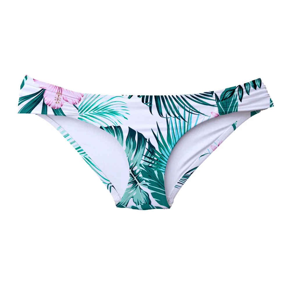 Braguitas de Bikini con estampado para mujer, traje de baño con estampado de verano, bañador Sexy brasileño para chica descarada, conjunto de bragas