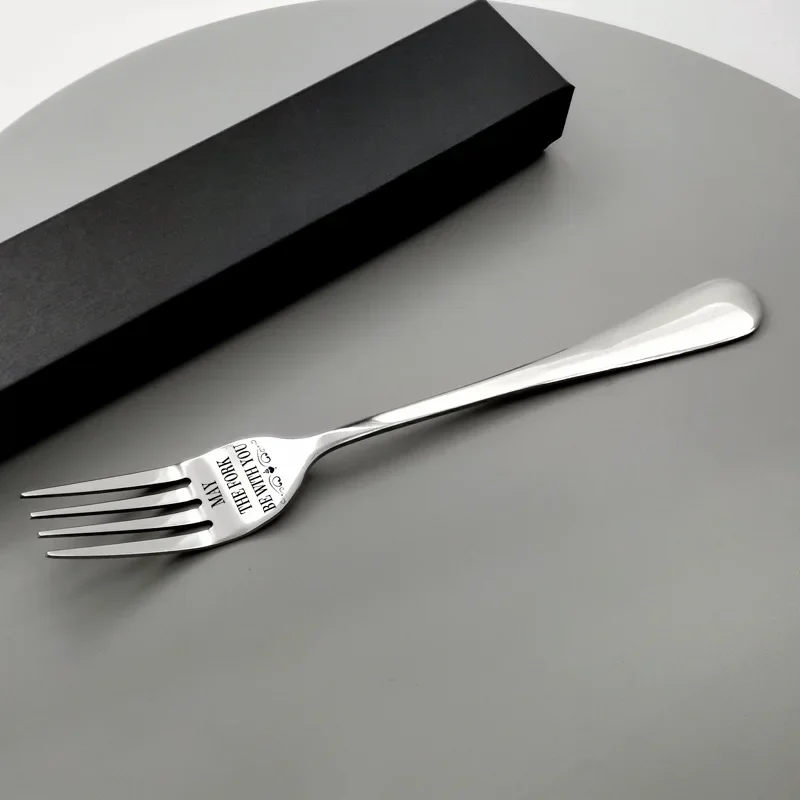 Valentines Day Gift Anniversary for Boyfriend Girl Stainless Steel Fork I Forking Love You Present Best Gift for Wife Husband