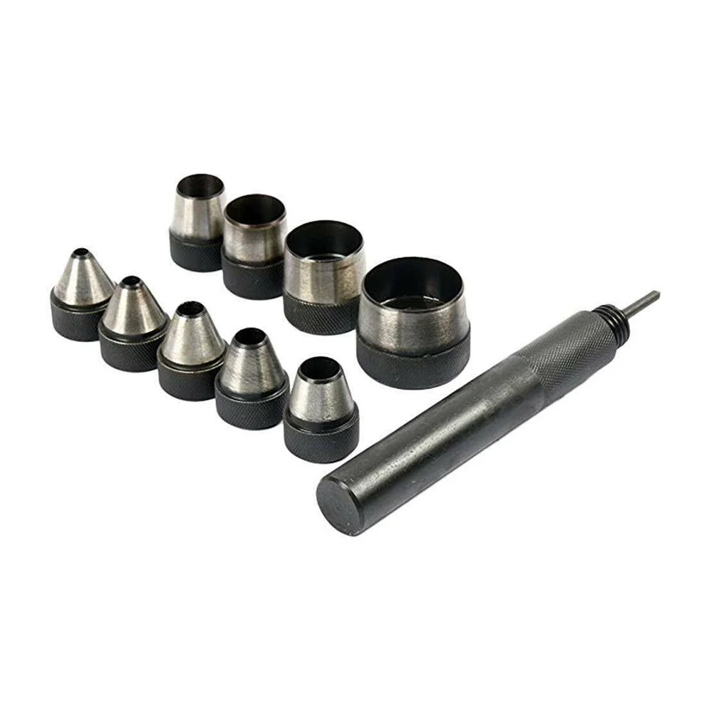 

Punch Set Steel Premium Punches 6 Sizes Hole Cutter for Belt Accessories Easy Creative Artistic Effects
