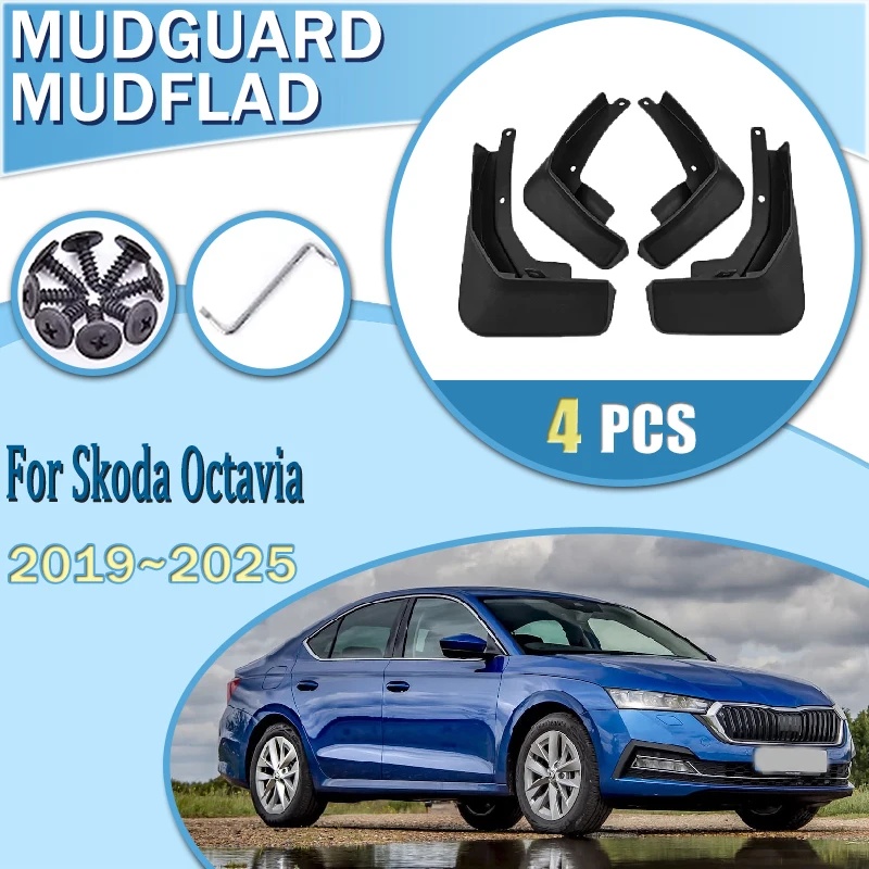 

Car Fenders For Skoda Octavia NX MK4 2019~2025 Car Mudguards Splash Guards Wheels Protection Covers Wheel Protector Accessories