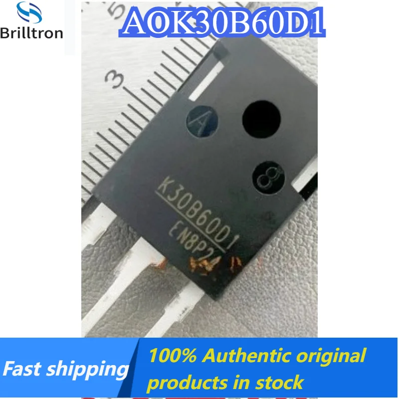 10-30PCS K30B60D1 AOK30B60D1 TO247 IGBT Single Tube 30A 600V Brand New, Original Stock, Fast Shipping.