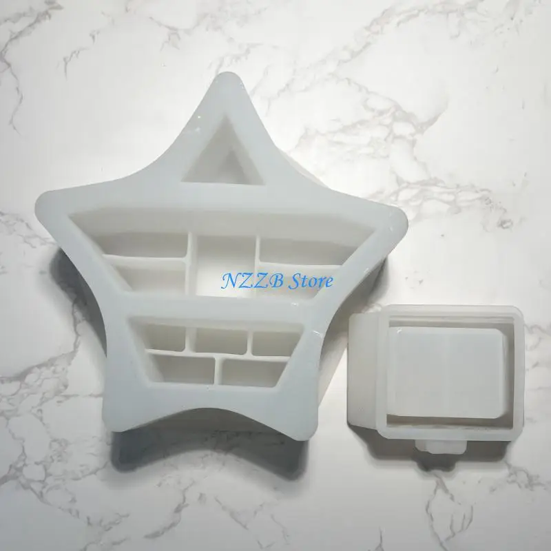 T21F قالب سيليكون عملي وجذاب لصندوق تخزين الدرج قالب حاوية أنيق للمكتب المنزلي ومتاجر المجوهرات