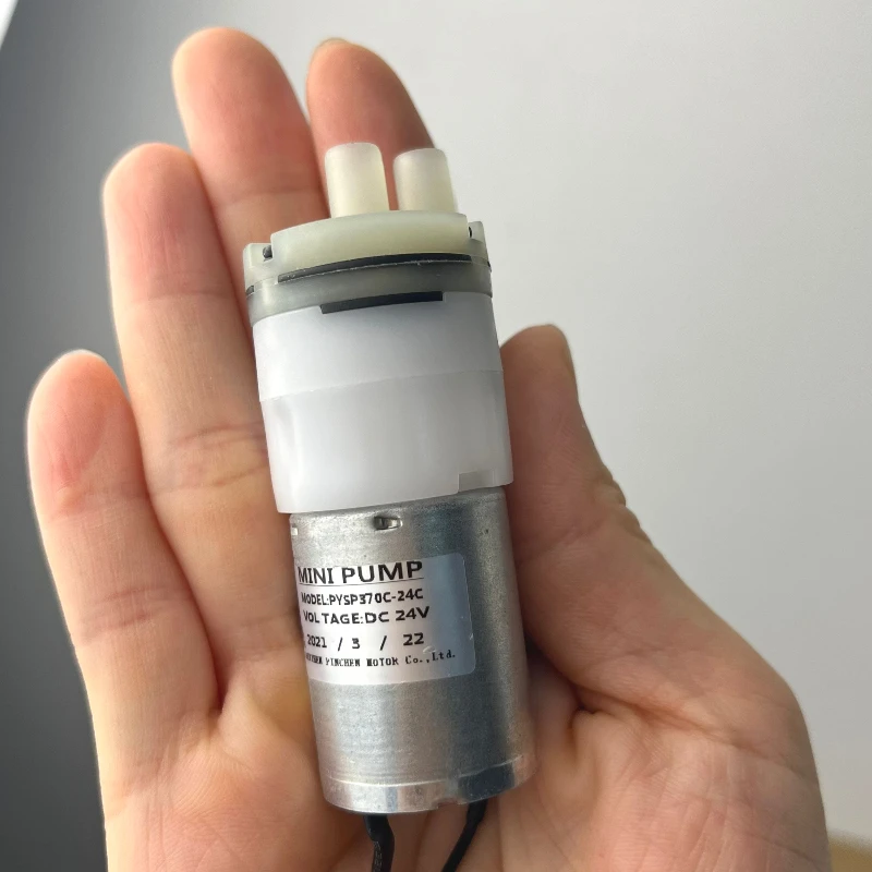 

Тихий насос с двигателем Micro 370, 12-24 В постоянного тока, самовсасывающий мембранный водяной/воздушный насос для аквариума/бака для воды