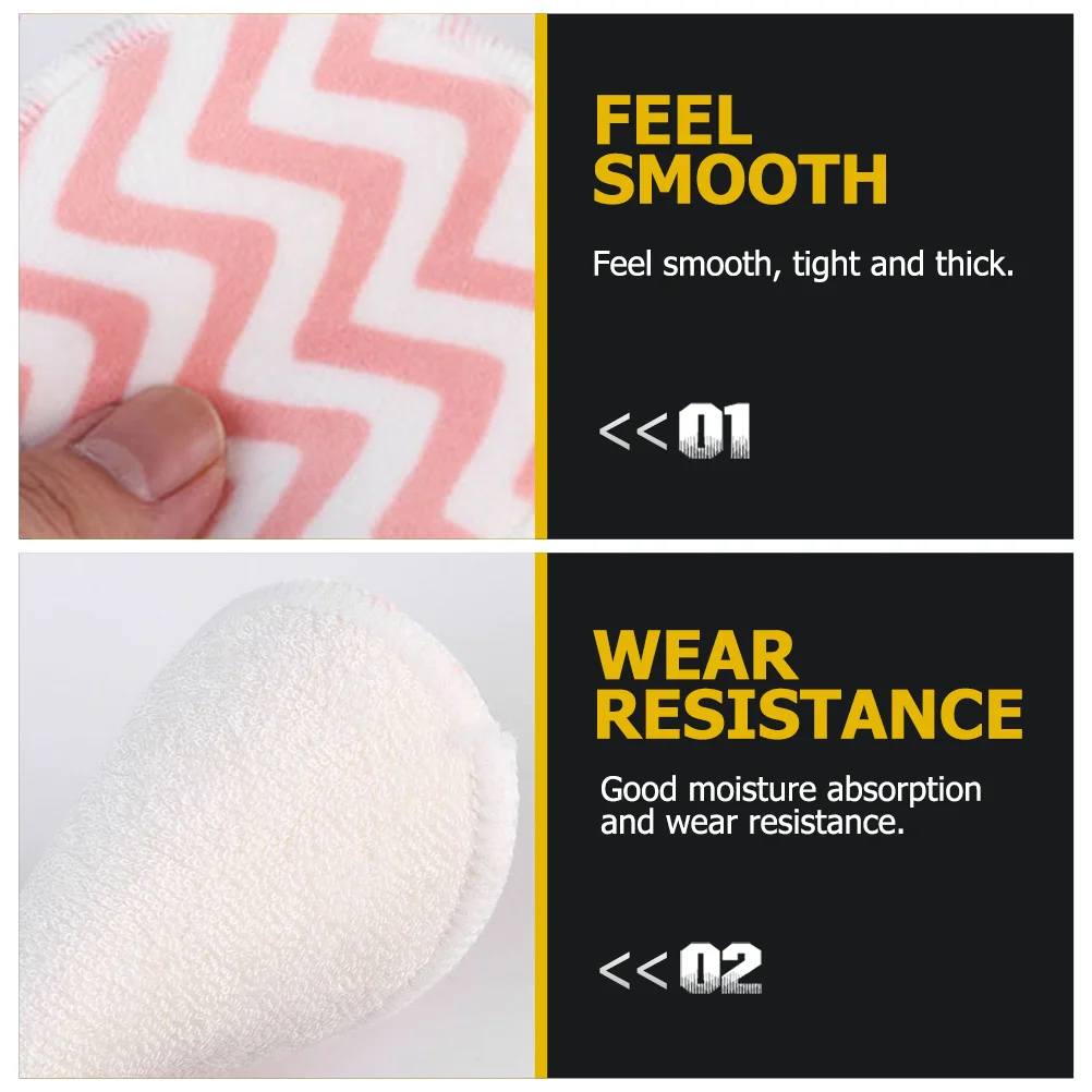 6 pçs almofada arredondada rosto lavagem puff almofadas simples para uso em salão de beleza em casa pequenas ferramentas compactas