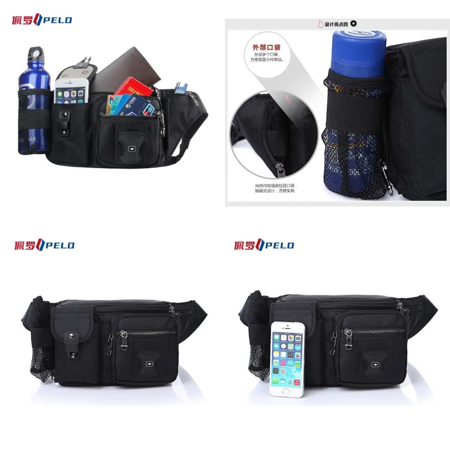 

【Новый стиль】Новая мужская поясная сумка для военных ножей из ткани Оксфорд, водонепроницаемая спортивная сумка для хранения, многофункциональная, модная, повседневная мужская сумка.