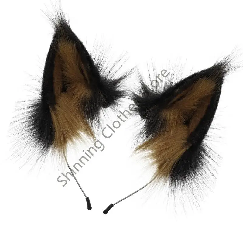 M68A Cats Foxes Wolf Ears Cosplay Accesorios para cabello Ears animales Hoop