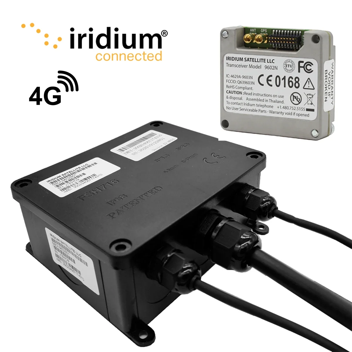 Satellite GPS tracker (no GPS signal required) With Iridium LEO satellite connected for boat/vessel/vehicle