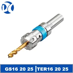 GS16 20 25 TER16 20 25 32 Tapping Tool Handle Telescopic Floating Chuck Tap Fixture Torque Overload Protection Flexible Tapping