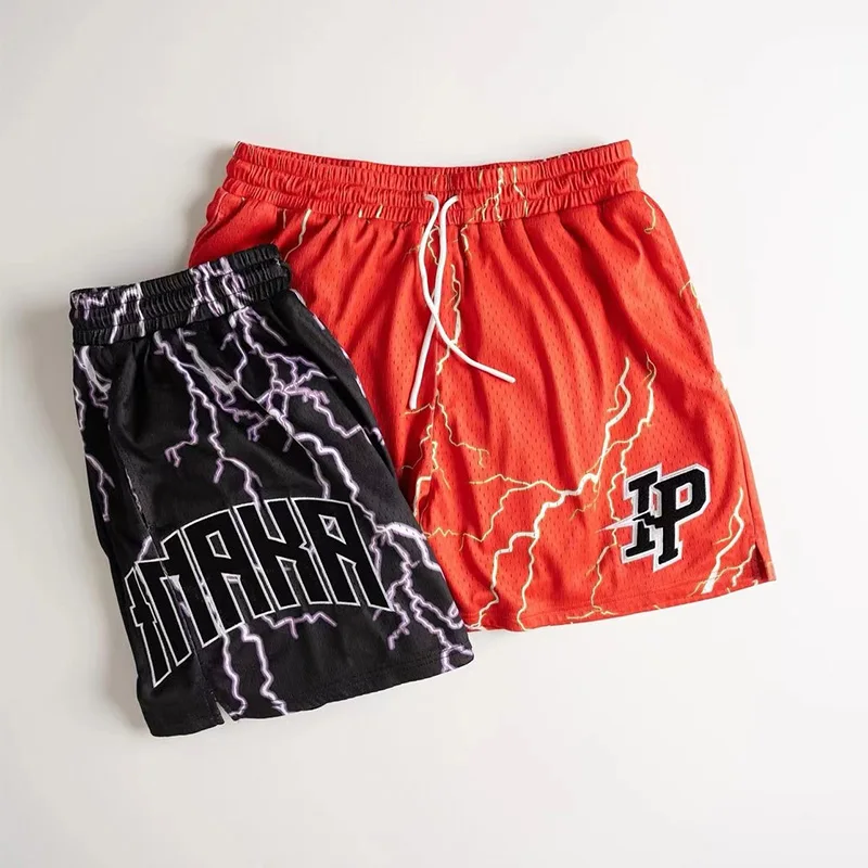 Summer Fashion New Sports Fitness Trend Quick drying Sports Running Basketball Shorts Beach Quarter Shorts