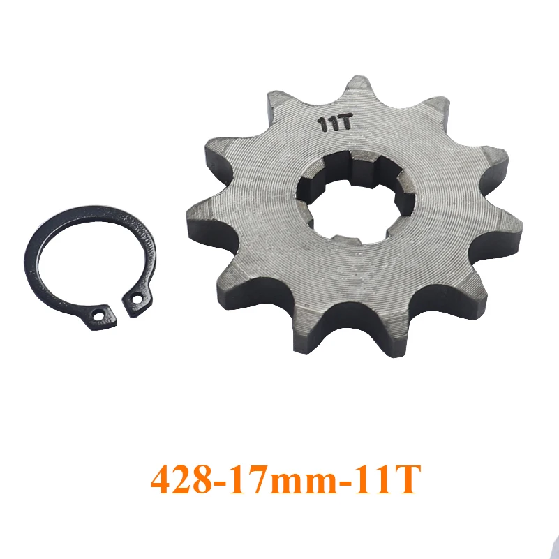 Front Engine 428# 17mm 10T-19T Sprocket For KAYO BSE SSR SDG Dirt Pit Bike ATV Quad Go Kart Moped Buggy Scooter Motorcycle