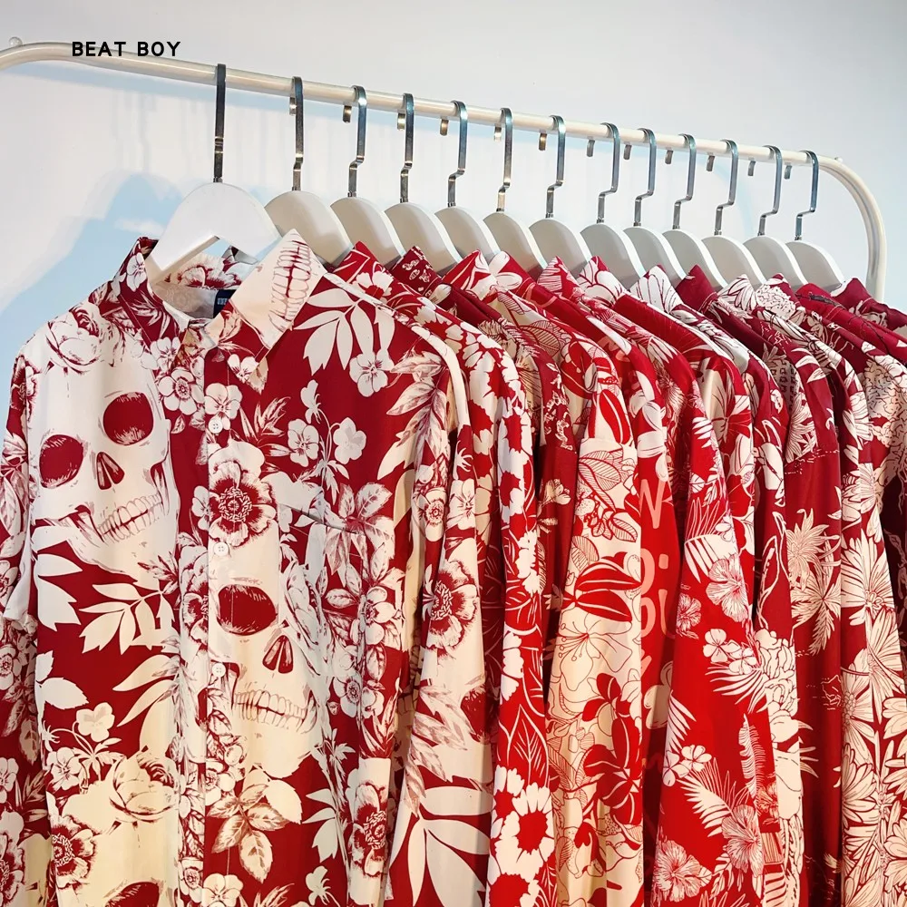 Red Print Irt Men's…