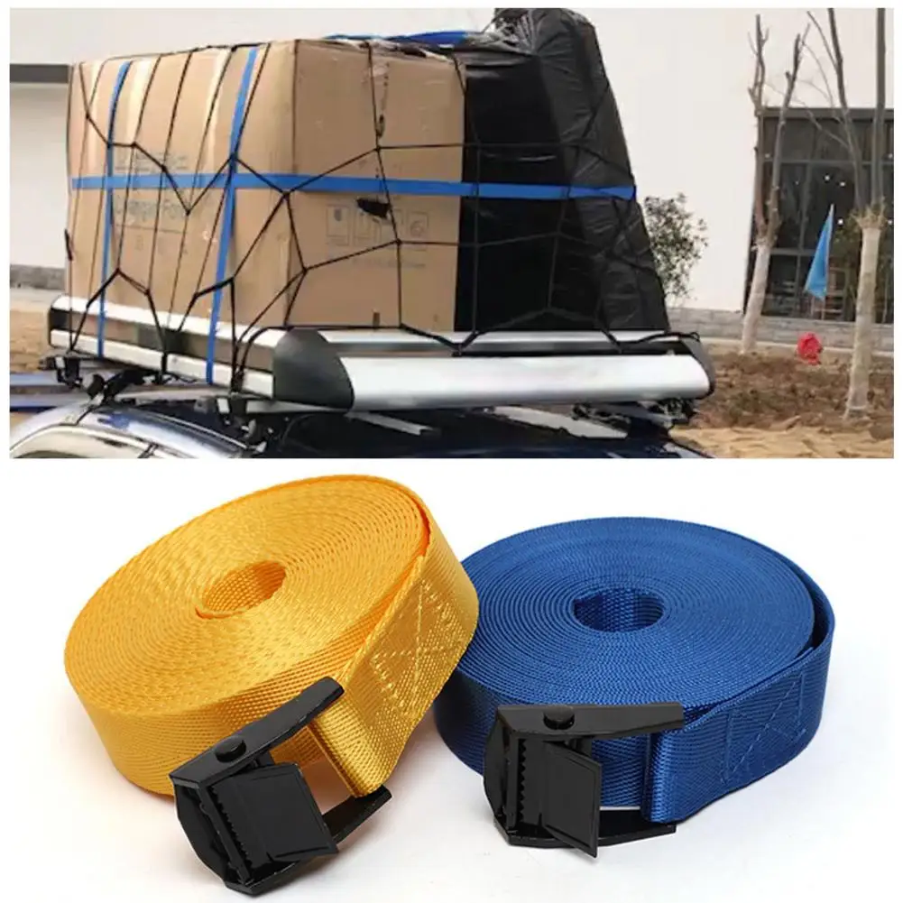 300cm Luggage Strap Solid Pressing Buckle Strong Bearing Cargo Strap Car Motorcycle Tow Rope Strong Belt