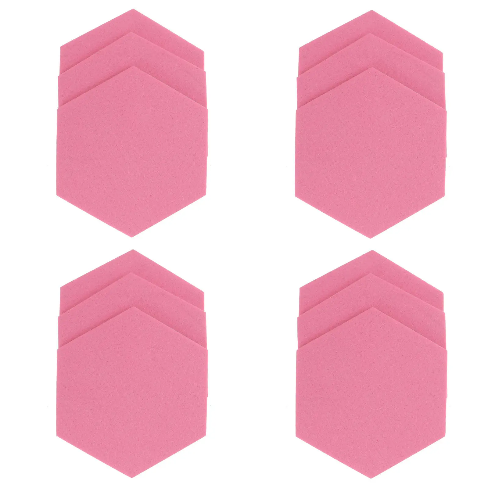 12Pcs Felt Hexagon Wall Memo Board Decorative Bulletin Board for Home Office Bedroom Living Room Kitchen Classroom Kids Room