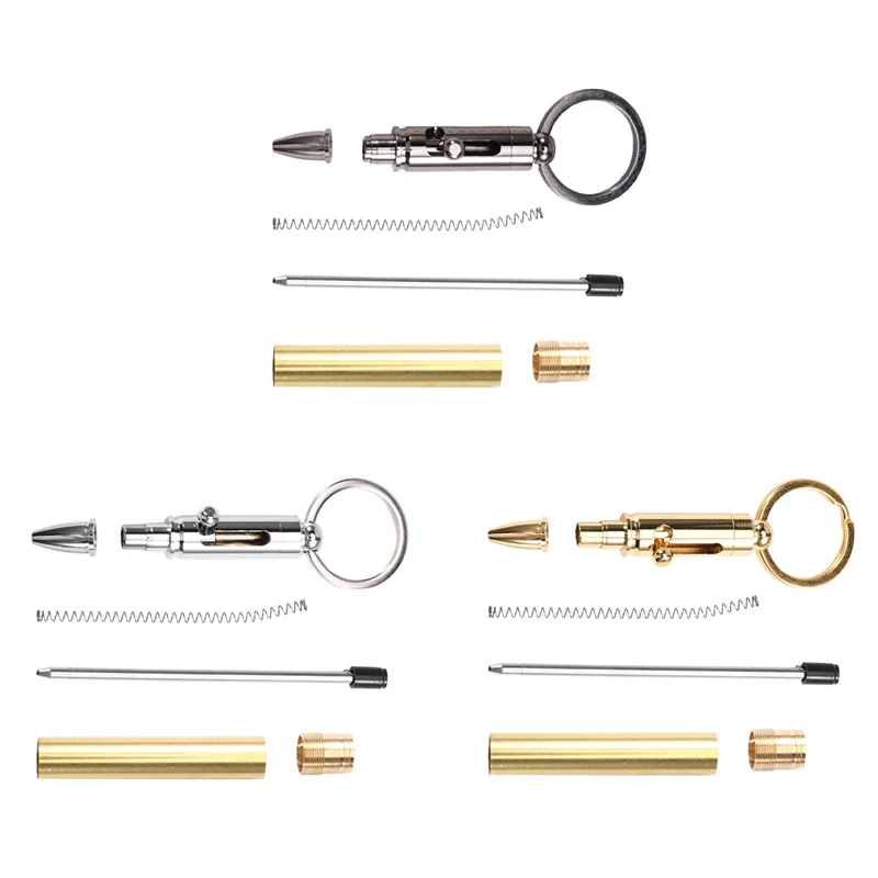 AWAH Wood Woodturning Ballpoint Kit Mini Bolt Pen/Keychain For Men Gift Turning Pen Kits