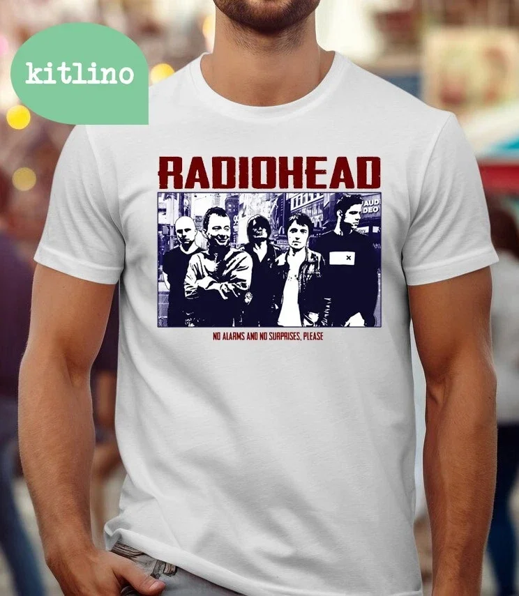 

Radiohead No Alarms And No Surprises Please T-shirt F18226 Graphic Tee Printed T-Shirt Football Shirts 2025 Clothes Manga
