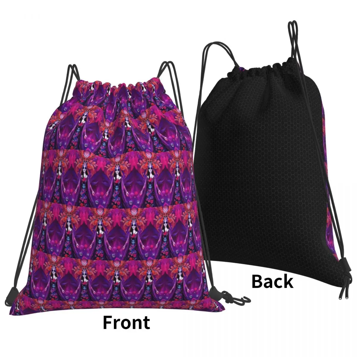 

Extraterrestrial Alien Onslaught Backpacks Portable Drawstring Bundle Pocket Sundries Bag Book Bags for Man Woman Students