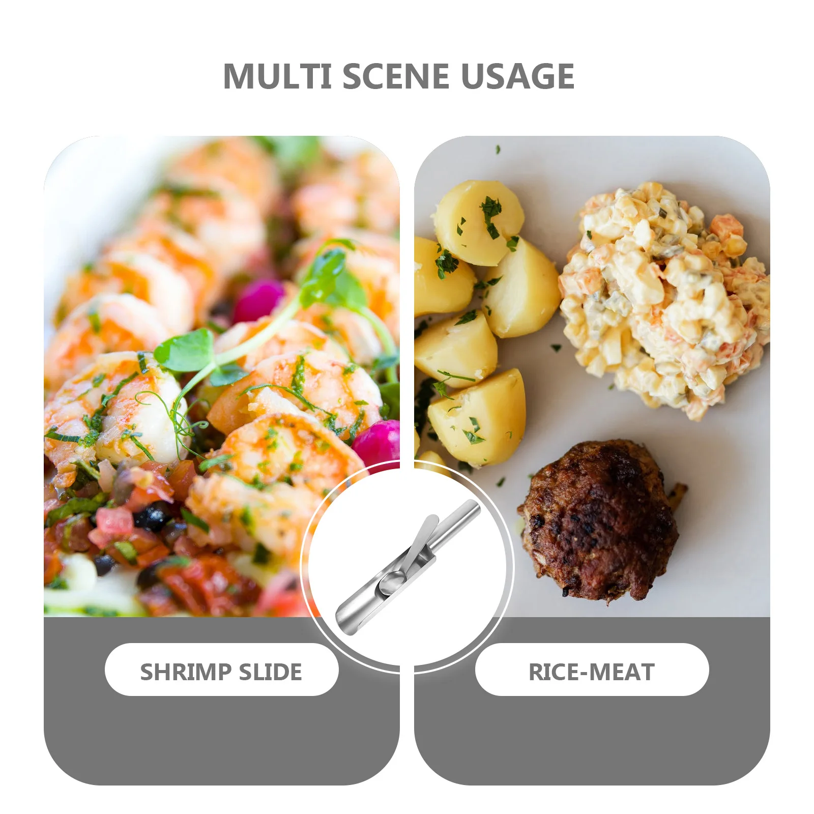 

Meatball Maker Shrimp Making Tool Shaper Tiny Stainless Steel Baller Spoon Shaping