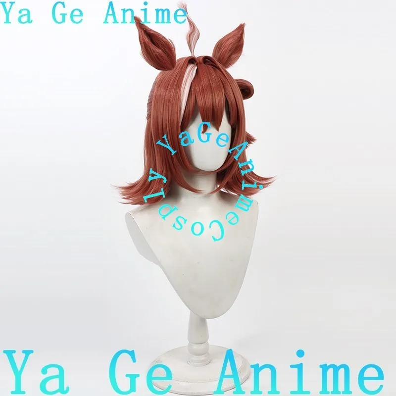Ya ge anime uma musume bonito derby rhein kraft peruca cosplay com orelhas e cauda cavalo corrida menina jogo realidade mostrar personagem peruca