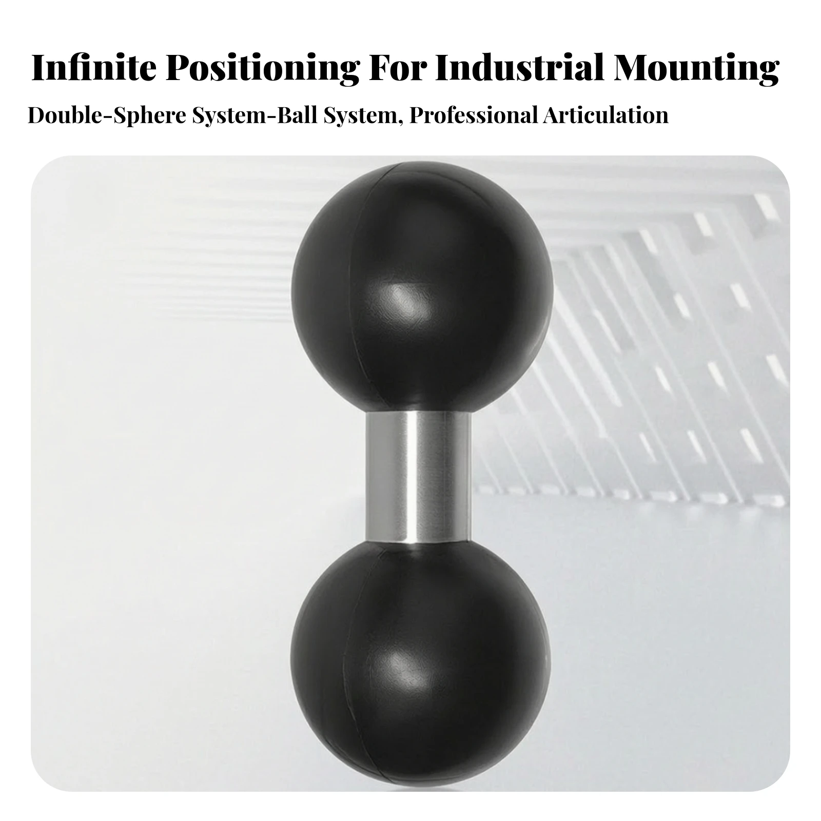 Double Ball-Head Connector Flexible Double Ball Adapter Hardware Multifunctional Strong for Engineers, Agricultural Machinery