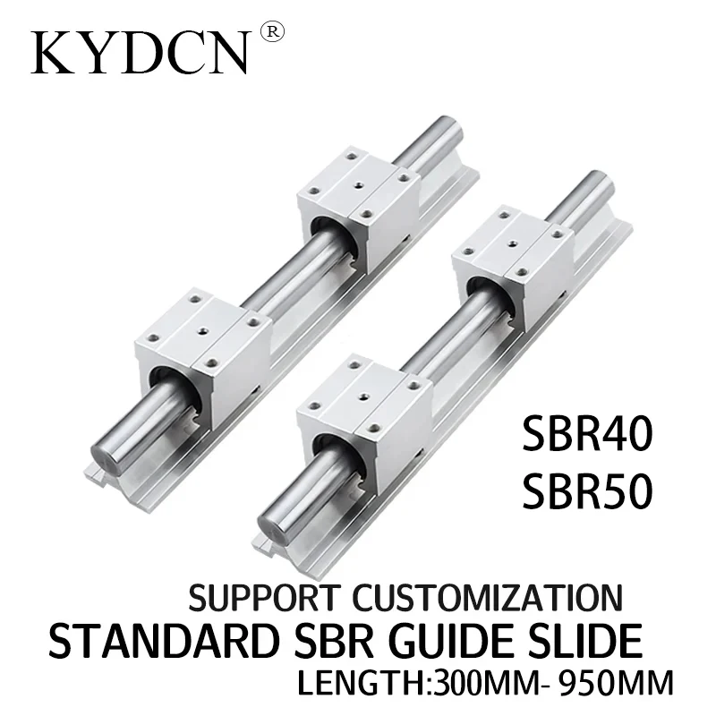 

3D Printer Accesorios SBR40 SBR50 Linear Rail Kit 300-950mm Length