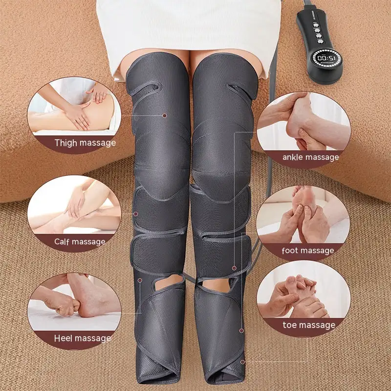 Air Compressed Leg Massager Heating Cycle For Relaxing Foot Massage For Relieving Muscle Soreness For Professional Athletes