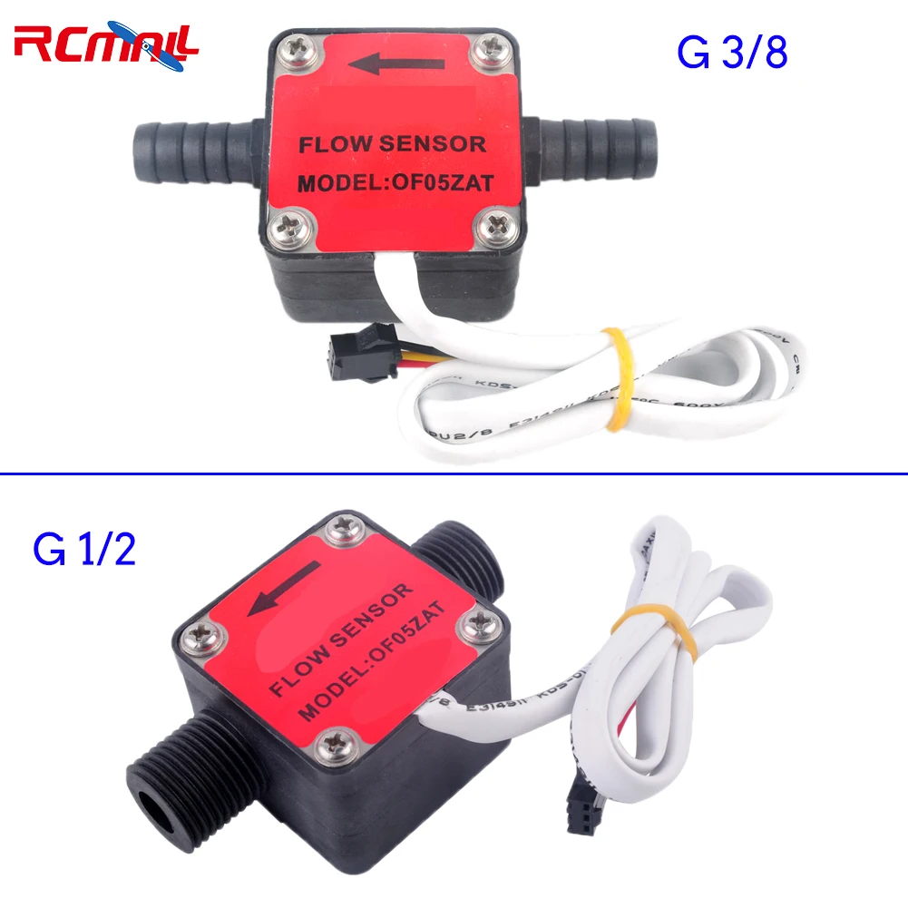 

RCmall G3/8" G1/2" Liquid Fuel Oil Flow Meter Counter Diesel Gasoline Gear Flow Sensor