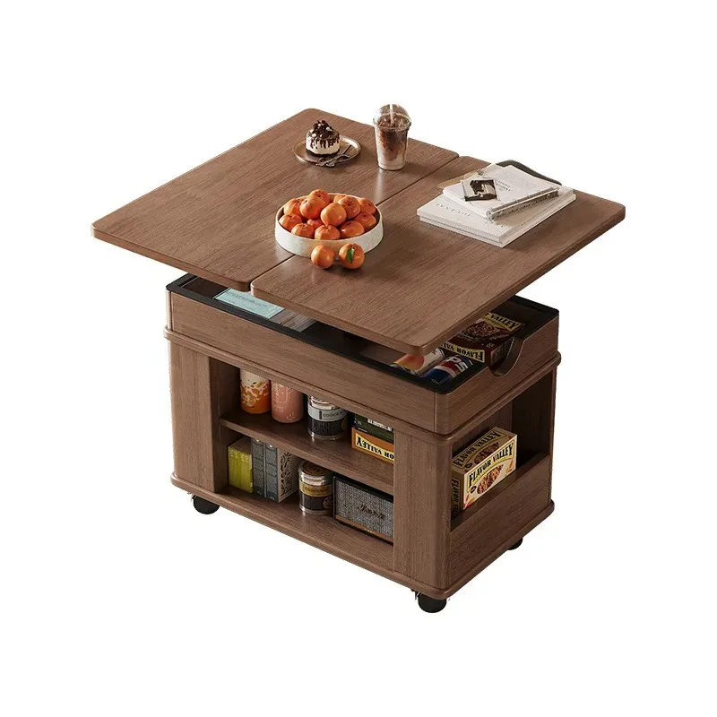 

can be lifted and lowered small apartment living room household sofa side cabinet can be moved trolley side table
